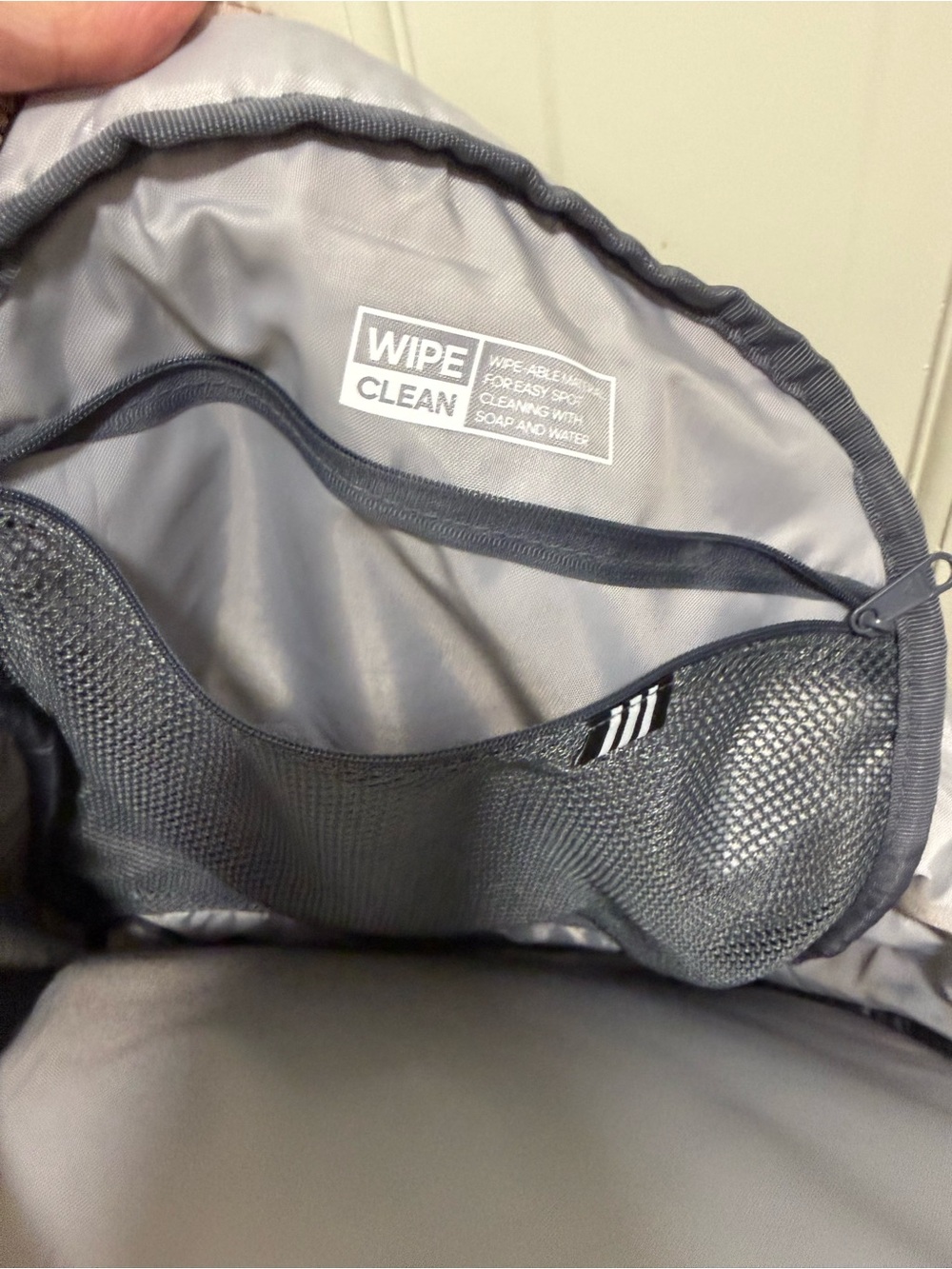 Adidas Quilted Mesh Accent Backpack | Mauve Blush Pink and Rose Gold - Picture 4 of 8